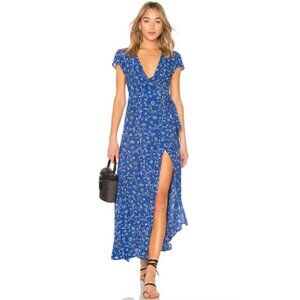 Amuse Society Summer Safari Dress Blue Coast Floral Medium